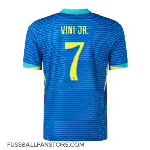 Brasilien Vinicius Junior #7 Replik Auswärtstrikot Copa America 2024 Kurzarm